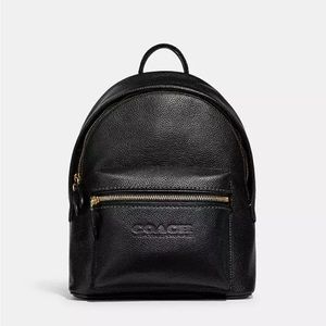 💰SOLD💰Coach Charter Backpack 24 Black Pebbled Leather